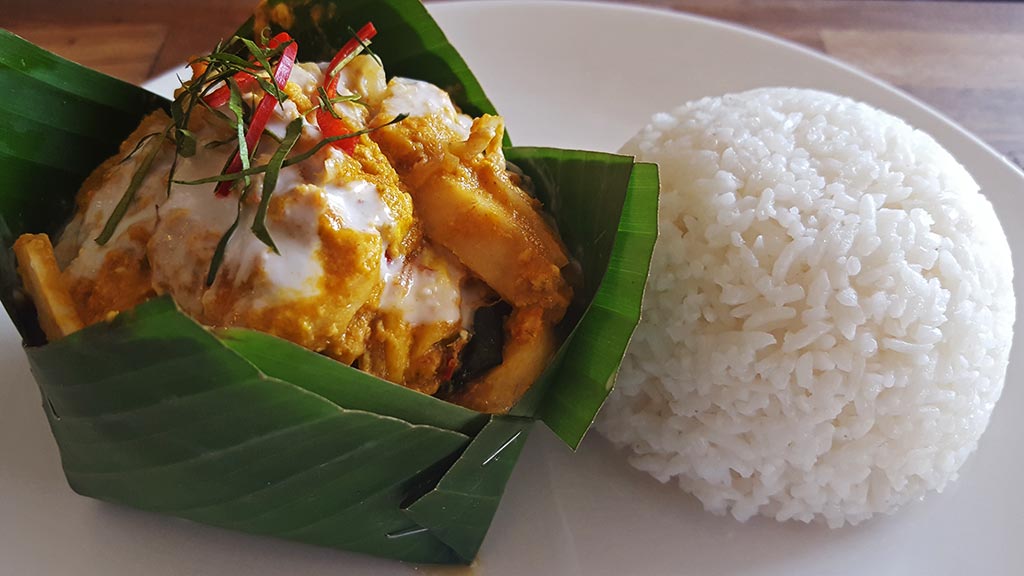 Amok fish, a traditional Cambodian dish